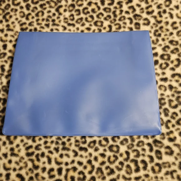 Glow Getter Blue Zippered Oversized Makeup Cosmetic Pouch Bag, 100% EVA, NWOT - Picture 5 of 8